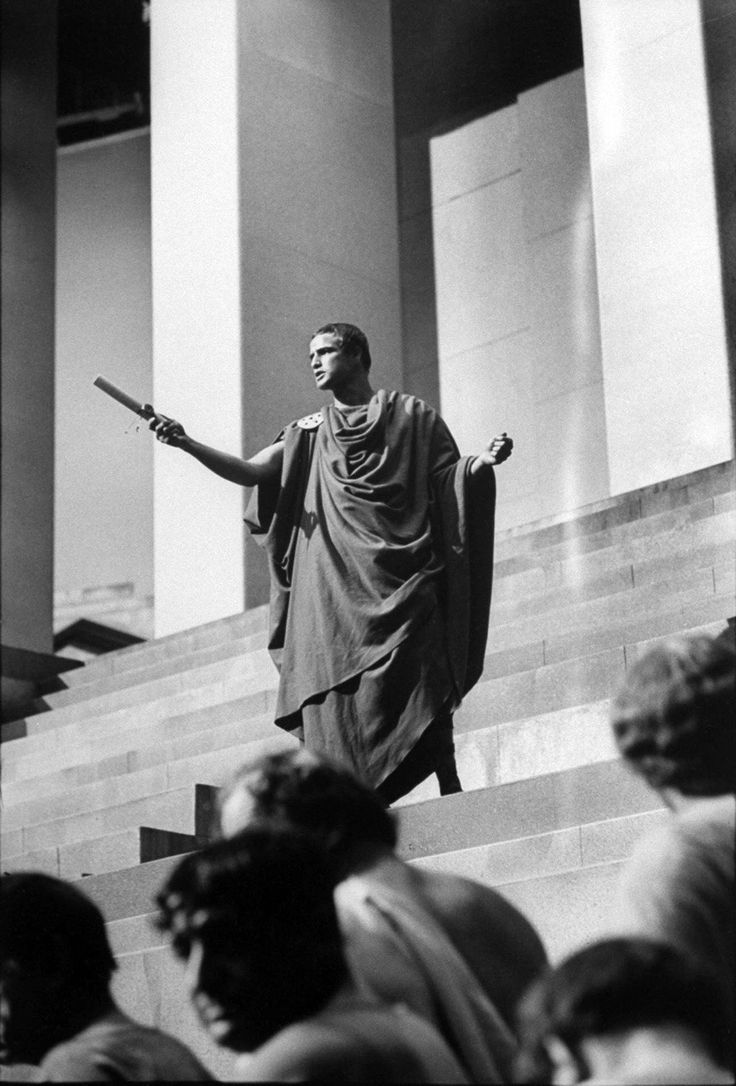 Marlon Brando performing before an audience